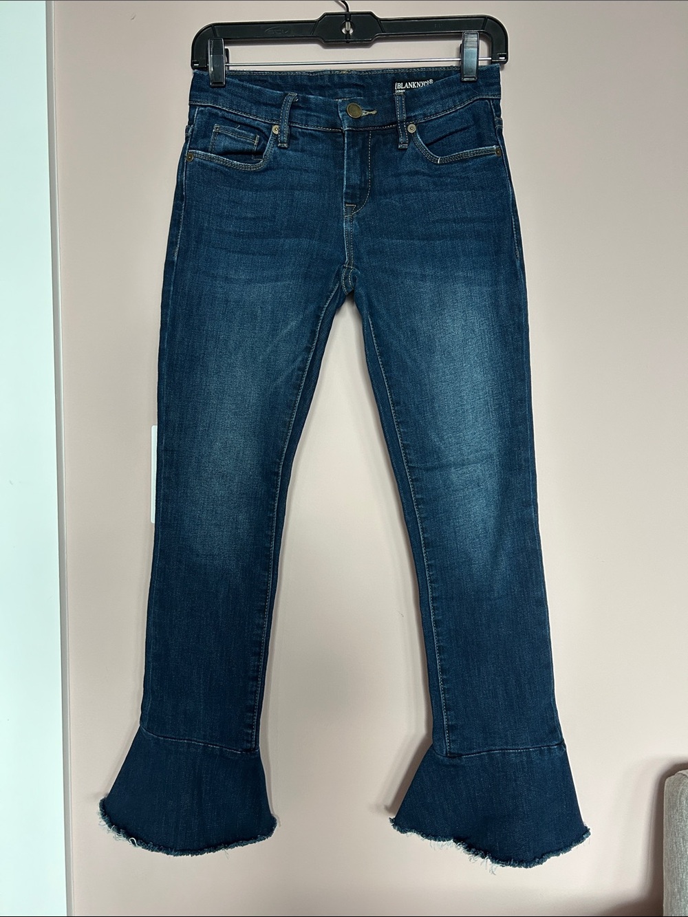 Blank NYC Dark Blue Flare-Hem Jeans Size 25